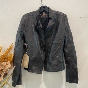 Size Small Leather Jacket - new with the tag on it